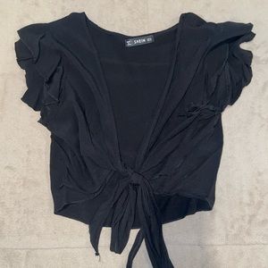 Front Tie Cropped Top